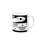 yuccoloのヘビーヘビモノクロ Mug :right side of the handle