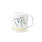 kanokokoの ＵＳＵＡＬ　ＤＡＹＳ. ガール〈マグカップ〉 Mug :right side of the handle