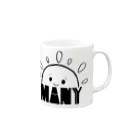 MANYのお日様ぽかぽか Mug :right side of the handle