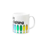 elevenshopのelevenfishing（フルカラーロゴ） Mug :right side of the handle