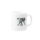 TaikiRacingClubShopのLiving with Horses. Mug :right side of the handle