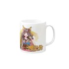 お狐こんこんプロジェクトの雷華#3 Mug :right side of the handle