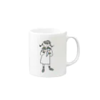 amenoasa(雨の朝)のスカーフの結いかた Mug :right side of the handle