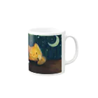 ももと天空のもも☆眠れぬ夜 Mug :right side of the handle