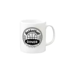 Basketball DinerのBasketball Diner ロゴ円黒 マグカップの取っ手の右面