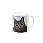 ねことらにゃんにゃん軍団のダブルたぬきち Mug :right side of the handle