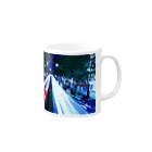 BacksideのNight street Mug :right side of the handle