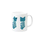 Teal Blue Coffeeのなに？ 並んだVer. Mug :right side of the handle