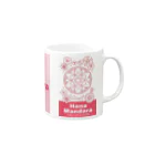 Cafe・de・ぬりえ ShopのHana Mandara Mug :right side of the handle