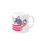 ゆきんこのバンザイねこ Mug :right side of the handle