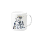 nidan-illustrationの"BITE the HILL" Mug :right side of the handle