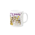 アトリエねぎやまの★Mooty party★ Mug :right side of the handle