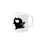 かーベねこ屋のさかながすきなねこ Mug :right side of the handle