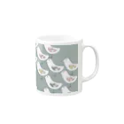 うめぼし商店のトリとトリとトリと Mug :right side of the handle