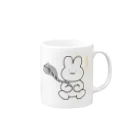 kanojoのお腹が空いたウサギ Mug :right side of the handle