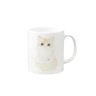 citronのおすわりねこ Mug :right side of the handle