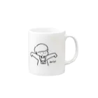 虹の虹くん Mug :right side of the handle