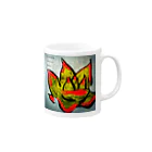 パキポキさんのEcheveria agavoides Ebony Mug :right side of the handle