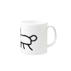 やなぎのねこっぽい Mug :right side of the handle