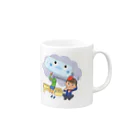 絵本　南紀「パンダ店長」シリーズのこまったな！　ローラーくんとゆうやくん Mug :right side of the handle