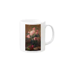 花名画アートグッズのフランス・モルテルマン《バラの静物》 Mug :right side of the handle