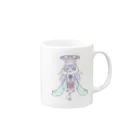 ブルー市民のゆめかわクリオネ Mug :right side of the handle