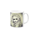 しぶき   やのタバコ女ゾンビシングル Mug :right side of the handle