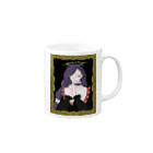 朝ILLUSTRATIONの天使 Mug :right side of the handle