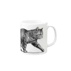 10-grove(Kidati)の【野良猫の行進】 Mug :right side of the handle