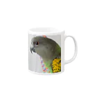 きいさんのムラクモインコYUKI〔KIITODAY〕 Mug :right side of the handle