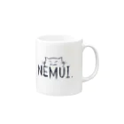 みねの庭のNEMUIねこ Mug :right side of the handle