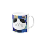 アトリエあおの猫のびっちゃん Mug :right side of the handle