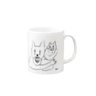 德永明子のつよいっぬとよわいっぬ Mug :right side of the handle