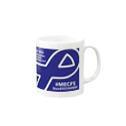 841のお店のmecfs 慢性疲労症候群/筋痛性脳脊髄炎啓発カラーグッズ Mug :right side of the handle