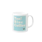 Teal Blue Coffeeのポスターどこに貼る？ Mug :right side of the handle