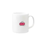Osa5aru✴︎Market(おささる)のJoyToyMan©︎ Pink Mug :right side of the handle