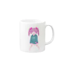 流れ星のめん子ちゃん Mug :right side of the handle