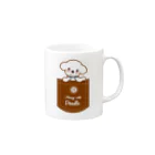 しらいと雑貨店のプードルと一緒♬ Mug :right side of the handle