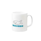 山崎のマグロ君 Mug :right side of the handle