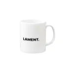 lament.のLAMENT. Mug :right side of the handle