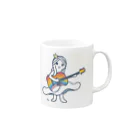 rainbow guitar girlのrainbow guitar girl  Mug :right side of the handle