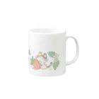 ねこ猫屋さんのいちご猫さん Mug :right side of the handle