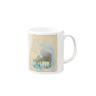 ねこぴあのピアノと猫 Mug :right side of the handle