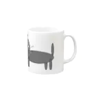 こむねこ屋のこむ猫コップ類 Mug :right side of the handle