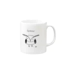 Moeco言うとりますけれどものEyebrow bird Mug :right side of the handle