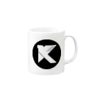 KAIZER STRONG BAHTのKAIZER STRONG BAHT (Circle/Black) Mug :right side of the handle