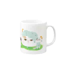 wokasinaiwoのおにぎり祭り５猫バージョン Mug :right side of the handle