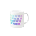 wktkライブ公式グッズショップの-ifｰレインボーめんだこ Mug :right side of the handle