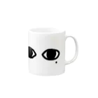 犬と時々お絵描きしたもののお目目ぱっちり Mug :right side of the handle