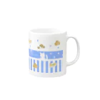 yoshiikanのティータイム(水色) Mug :right side of the handle